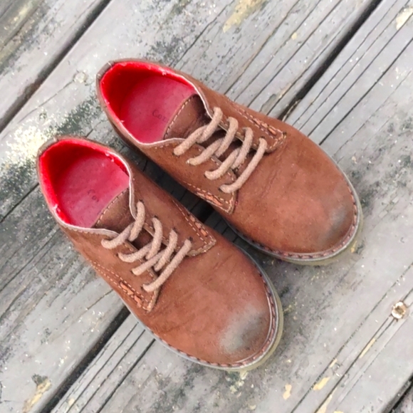 Cole Haan/Nike  Toddler Lil Shane Cognac Suede Oxfords (Nike Air Sole) - Picture 14 of 16